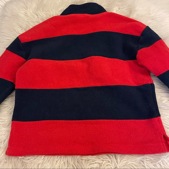 PINK | Striped half zip | Rad & Navy - Picture 9 of 14